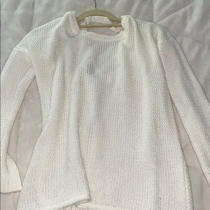 White holy sweater